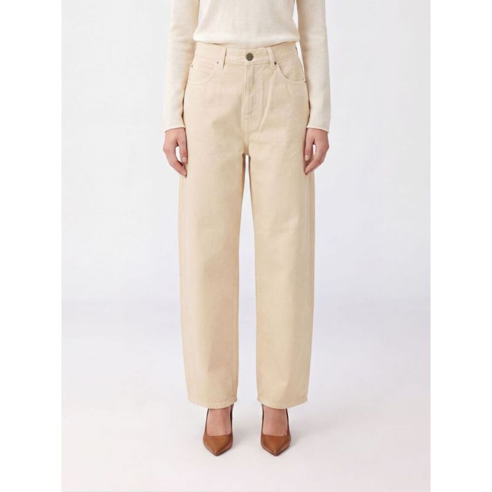 Pinko Women Pinko Estelle Mid-Rise Baggy Jeans In Cotton Denim